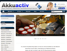 Tablet Screenshot of akkuactiv.de